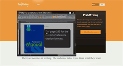 Desktop Screenshot of peakwriting.com